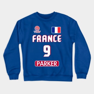 Tony Parker Retro France Basketball Jersey Design Crewneck Sweatshirt